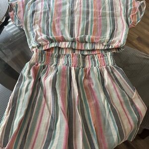 SHEIN Multicolor Striped Women Shorts